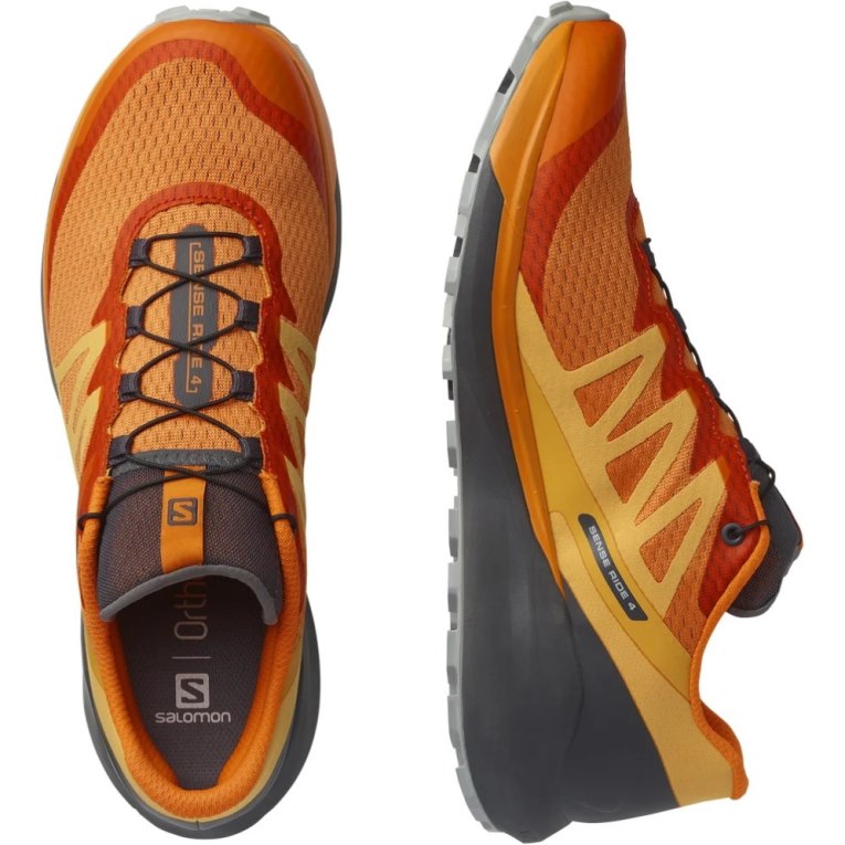 Sapatilhas Trail Running Salomon Sense Ride 4 Masculino Laranja | PT W37421